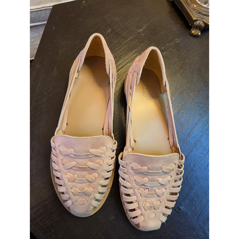 Nisolo Wmns Desert Rose Leather Huarache Strappy Flat Sandal Size 10 M NEW! $138 - Picture 4 of 14